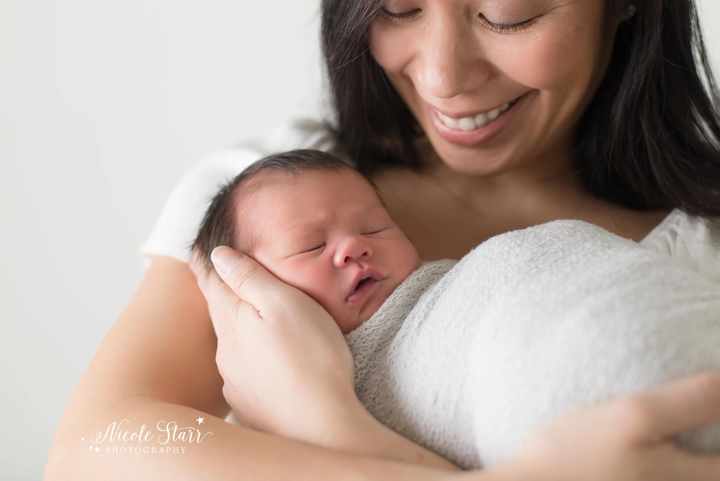 Intimate mother and baby image with Saratoga Springs and Albany newborn photographer
