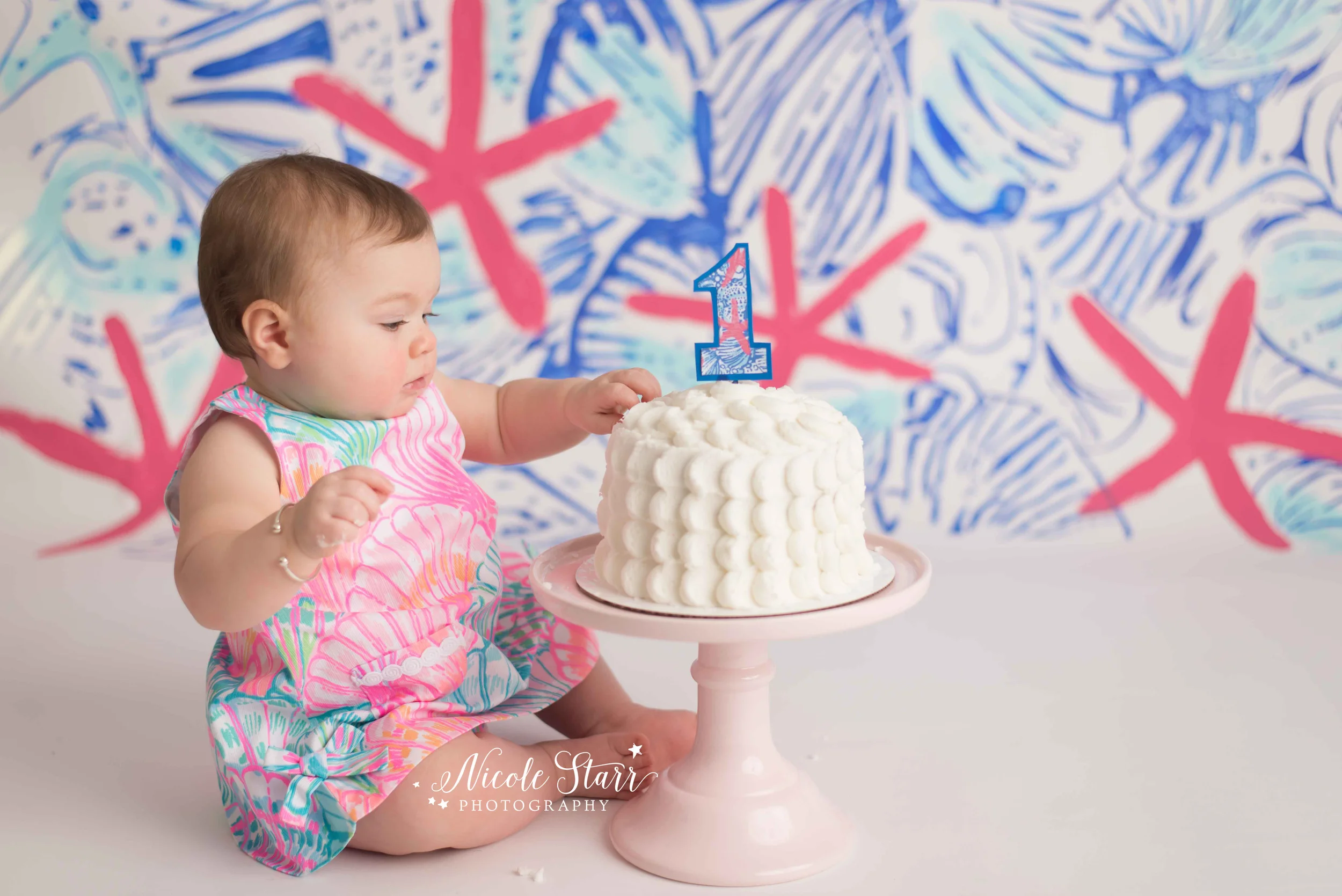 upstate new york baby cake smash photographer lilly pulitzer theme