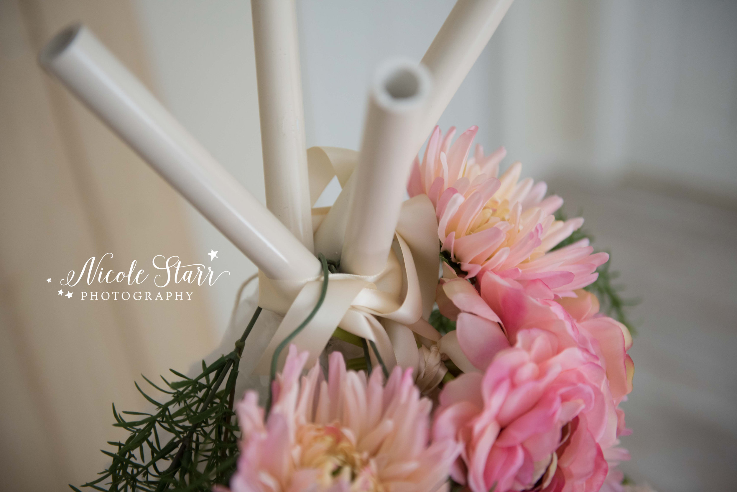 DIY Teepee with flowers and vines