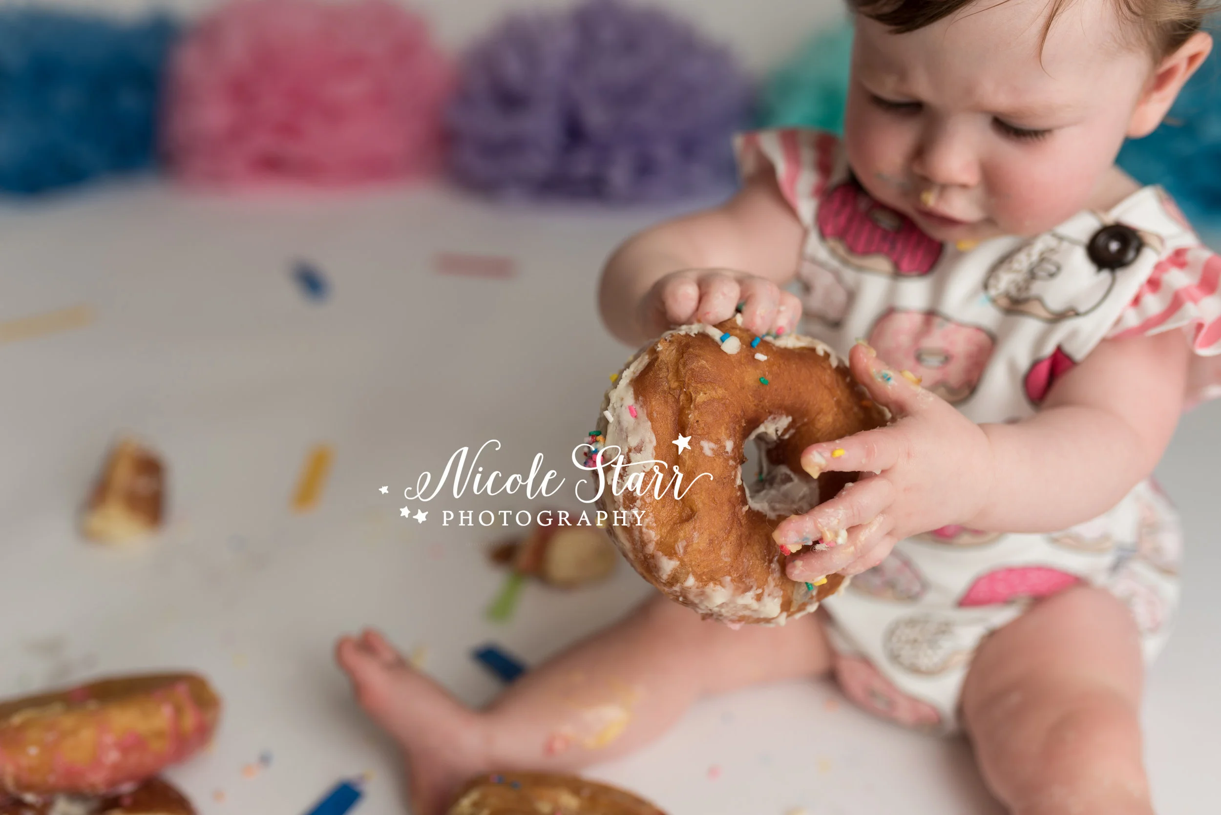 Nicole Starr Photography | Saratoga Springs Donut Smash Photographer | Boston Donut Smash Photographer | Saratoga Springs Baby Photographer | Boston Baby Photographer | Union Square Donuts