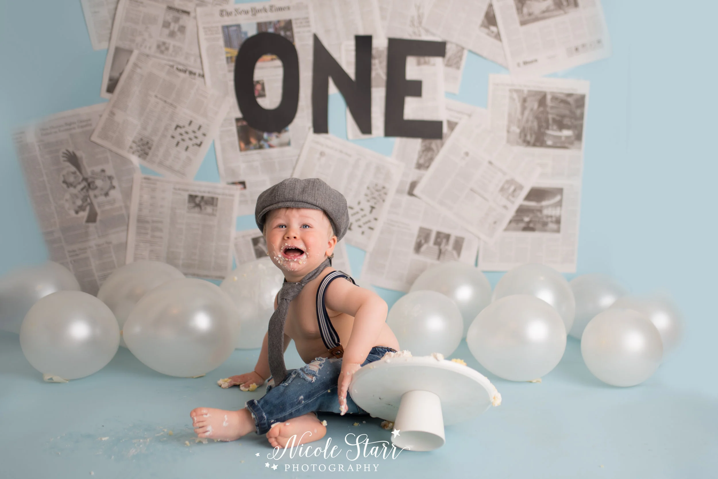 Nicole Starr Photography | Saratoga Springs Cake Smash Photographer | Boston Cake Smash Photographer | Saratoga Springs Family Photographer | Boston Family Photographer