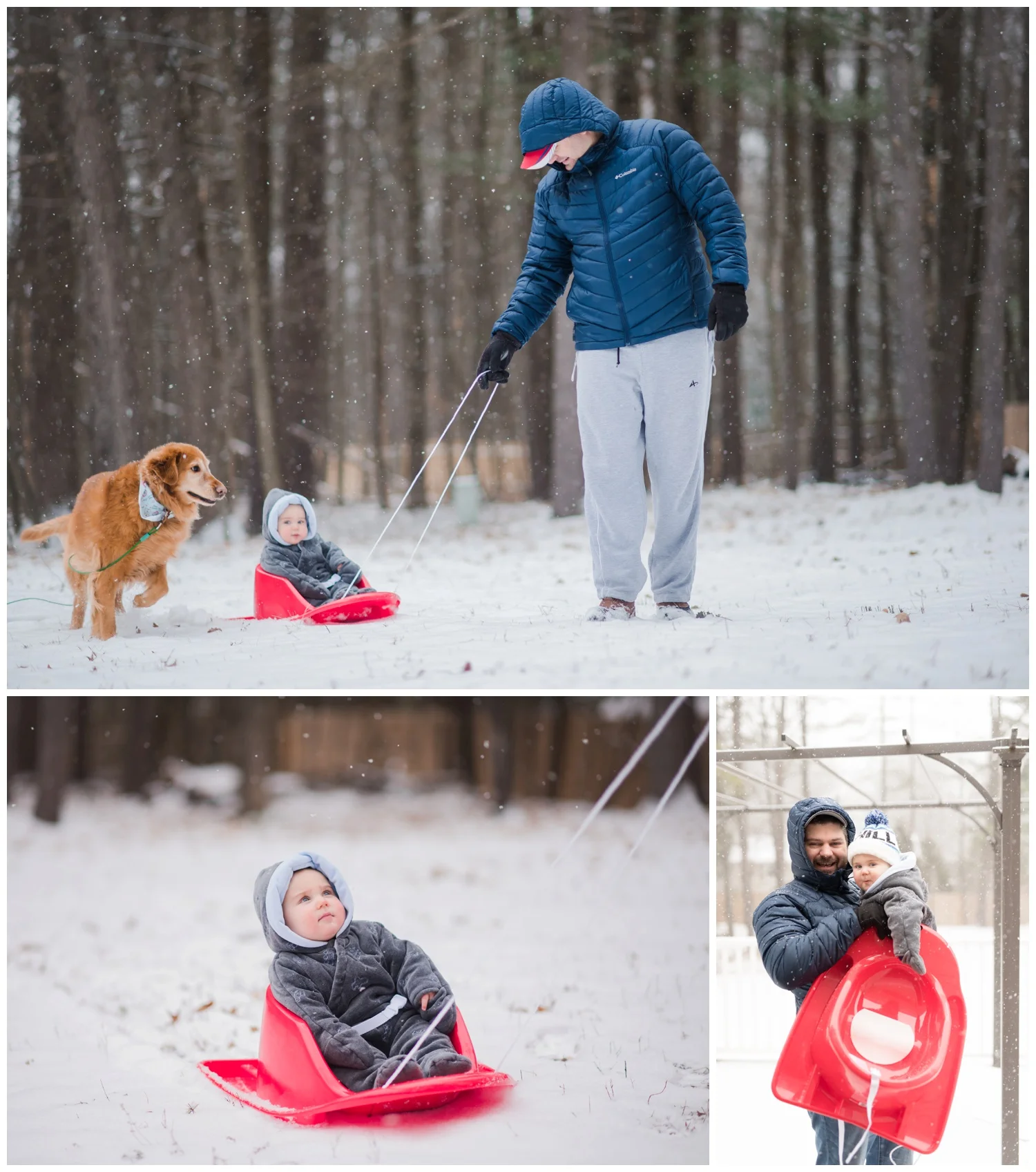 family snow photos