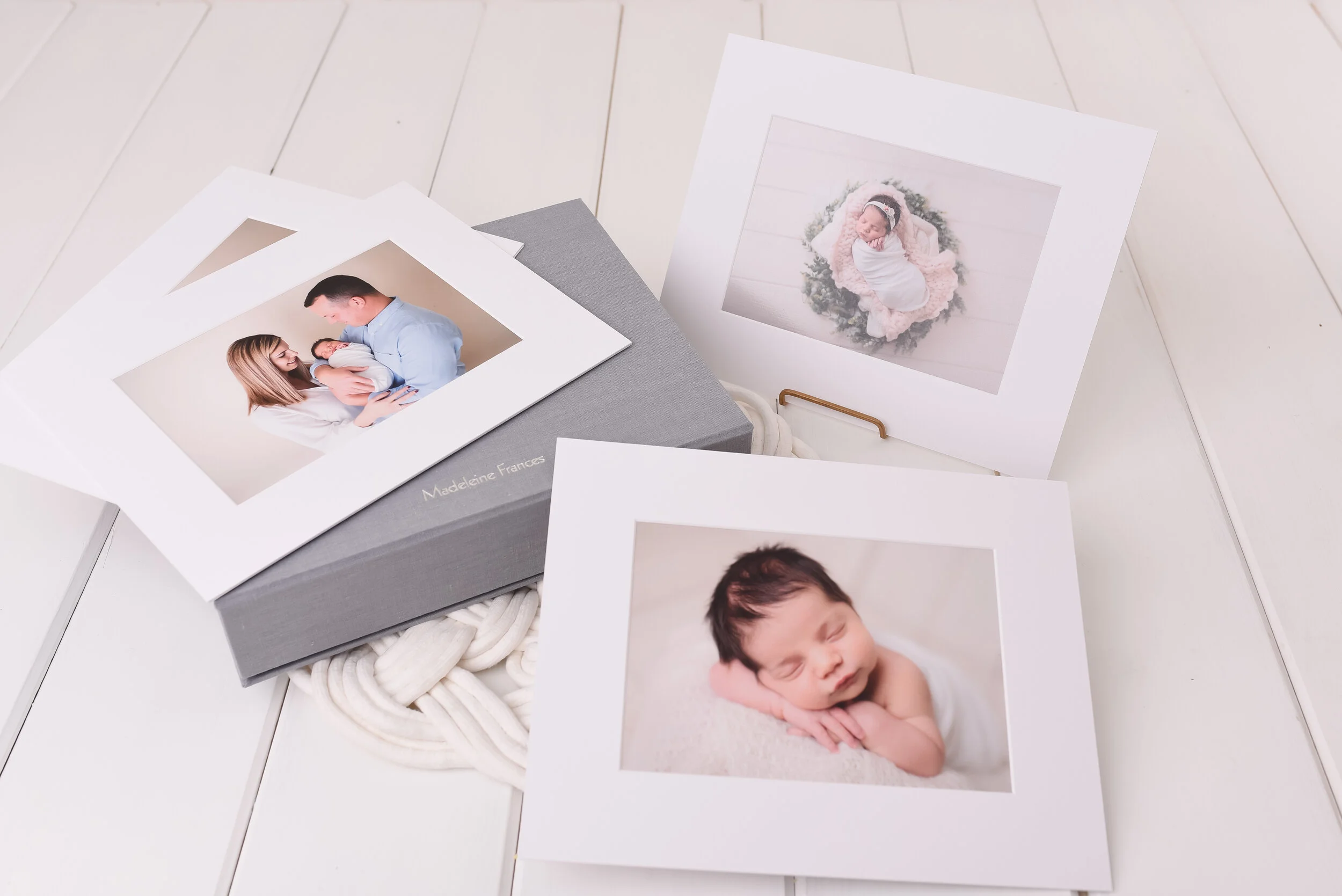 Nicole Starr Photography introduces new collection box with matted portraits, RedTree collection boxes, collection boxes, fine art prints, print your portraits, newborn portraits in collection box, heirloom albums, heirloom products