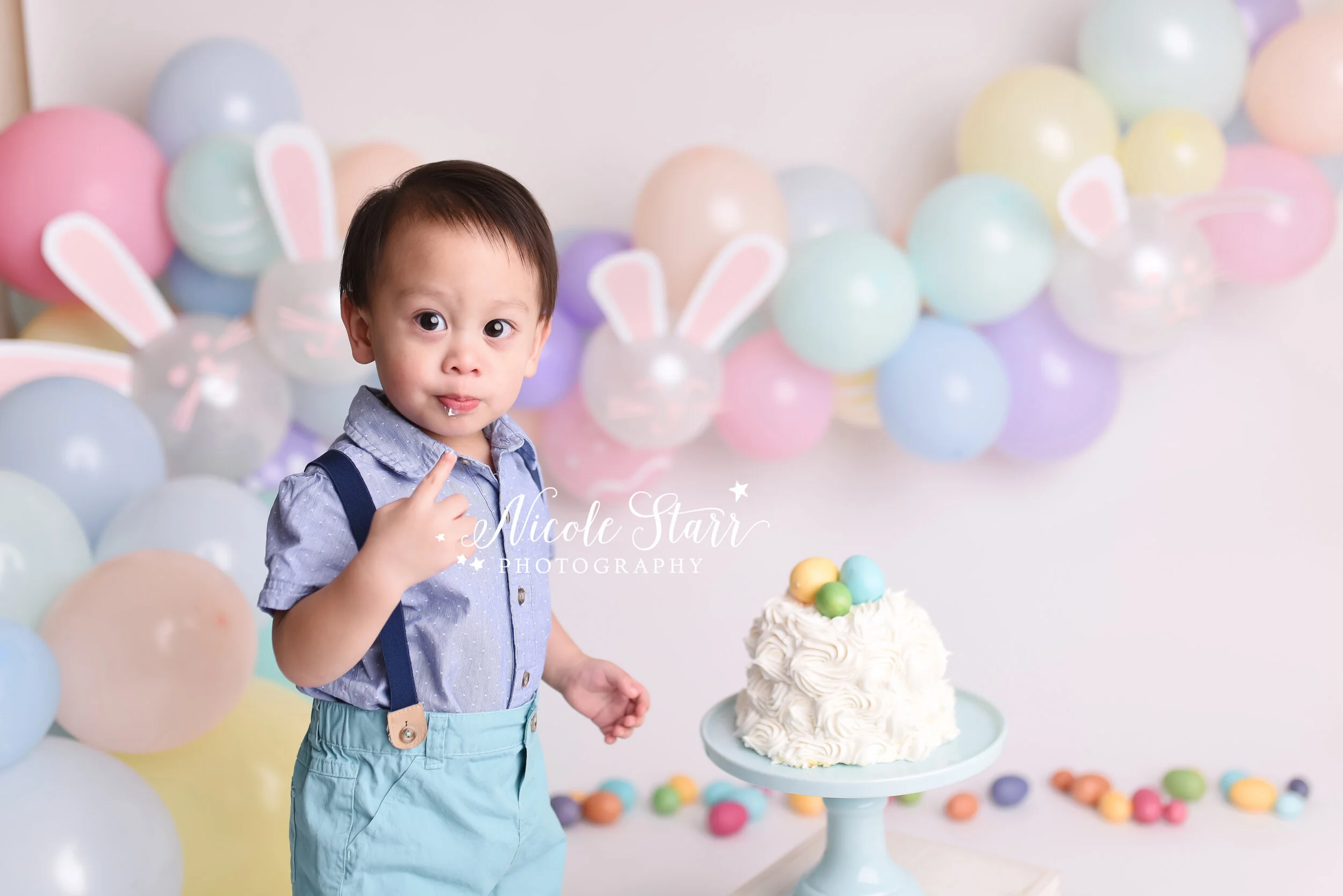 Easter Bunny cake smash with Nicole Starr Photography | Saratoga Springs Cake Smash Photographer | Boston Cake Smash Photographer | Saratoga Springs Family Photographer | Boston Family Photographer Delmar NY Cake Smash Photographer | Loudonville NY …