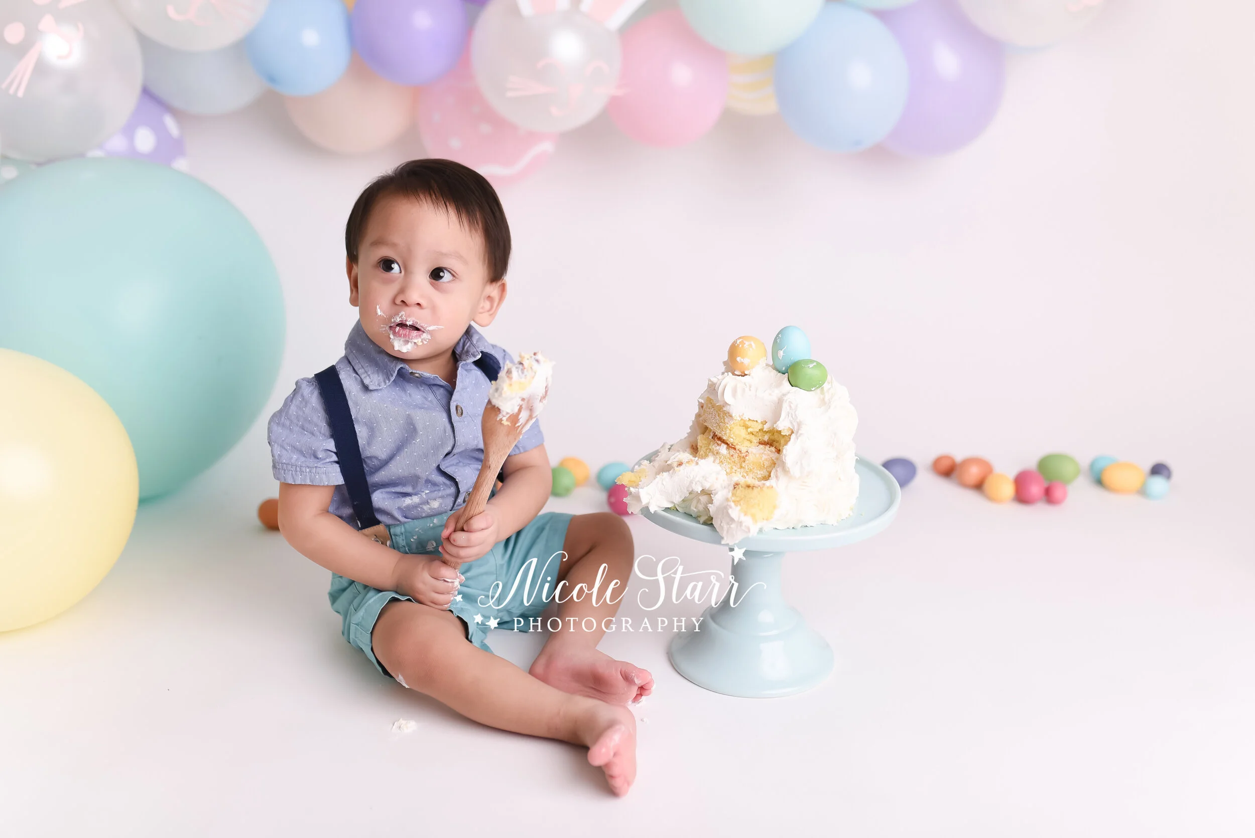 Easter Bunny cake smash with Nicole Starr Photography | Saratoga Springs Cake Smash Photographer | Boston Cake Smash Photographer | Saratoga Springs Family Photographer | Boston Family Photographer Delmar NY Cake Smash Photographer | Loudonville NY …