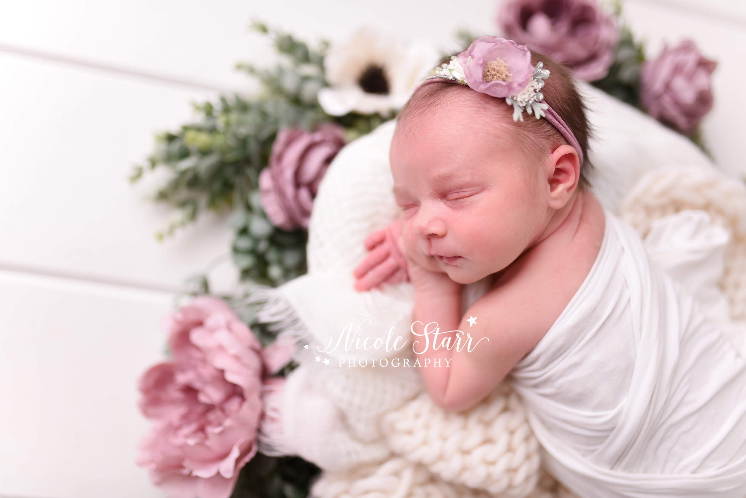 Size Newborn Baby to Adult Headbands Felt Flower Crowns Set Big & Little Sister Red Tones