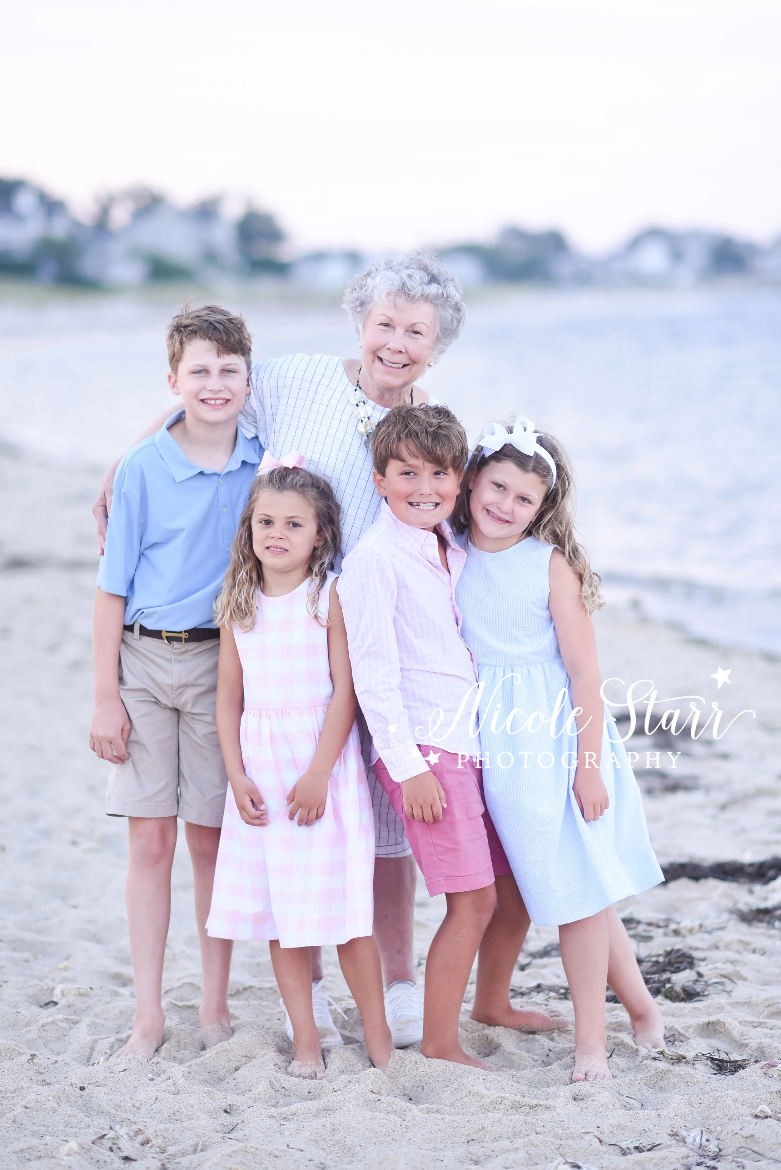 MA family portraits on Lighthouse Beach photographed by Cape Cod family photographer Nicole STarr Photography