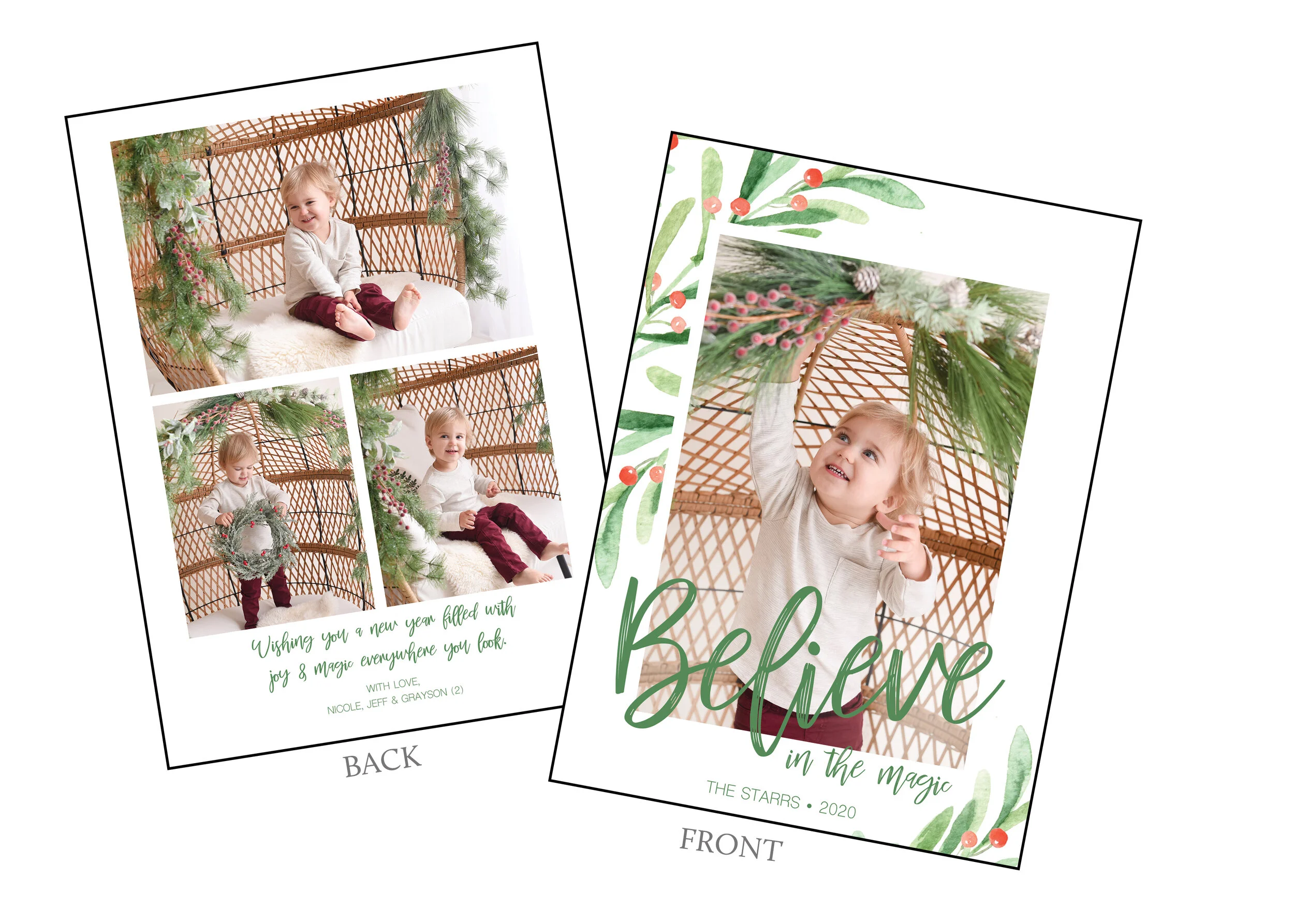 custom holiday card design