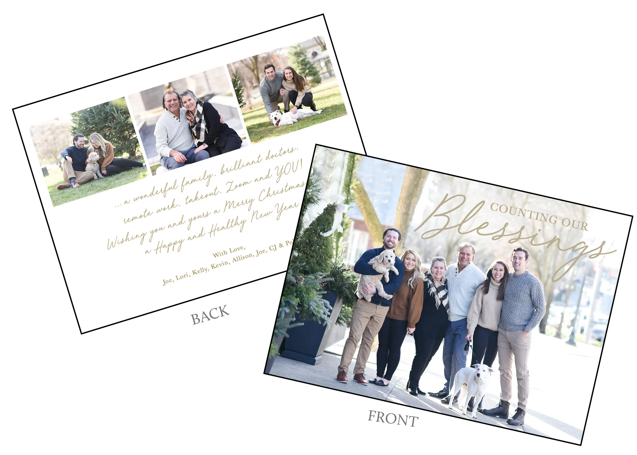 custom holiday card design