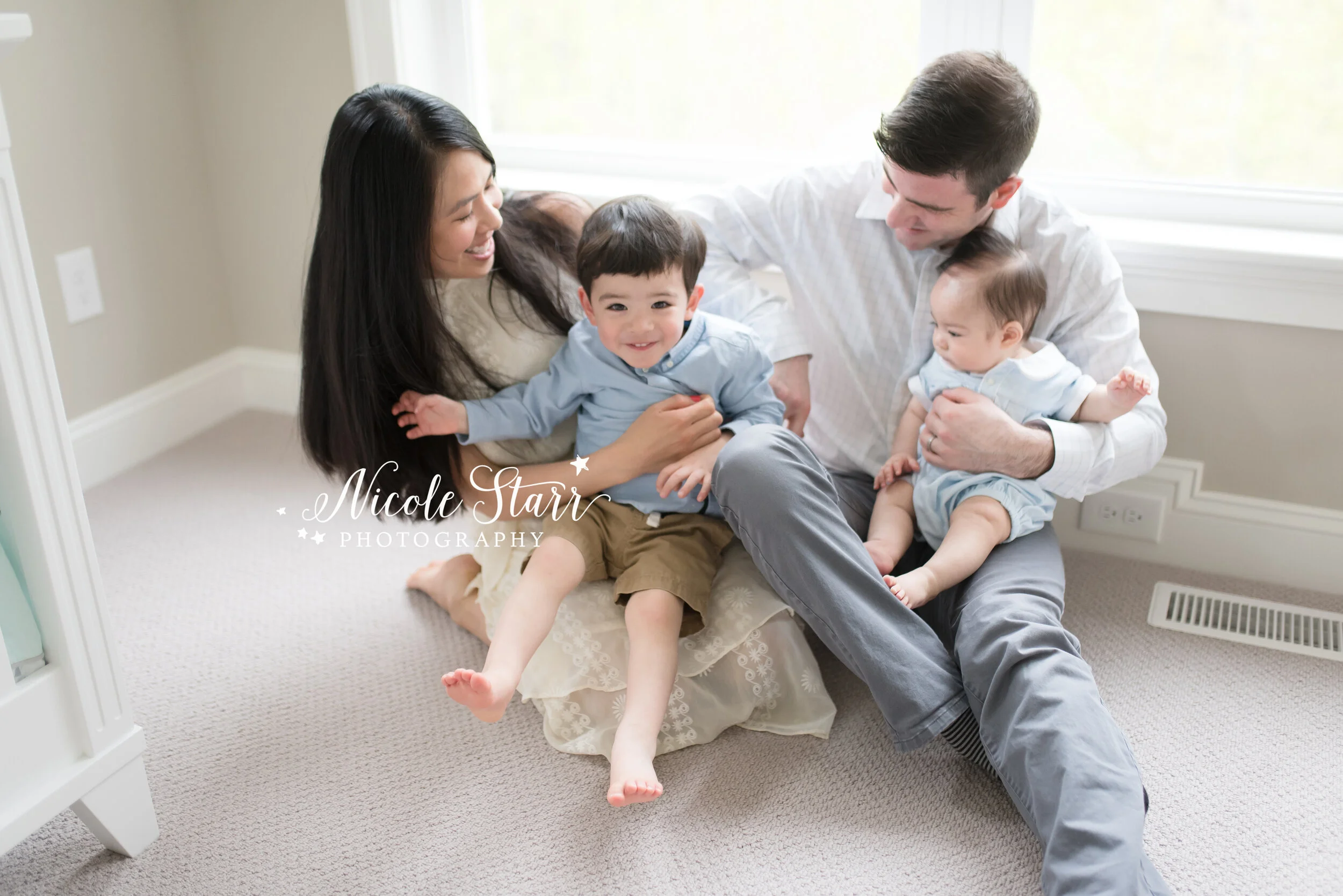 Luxury family photographer Nicole Starr Photography reminds parents to get in the photos and schedule their next family portrait session