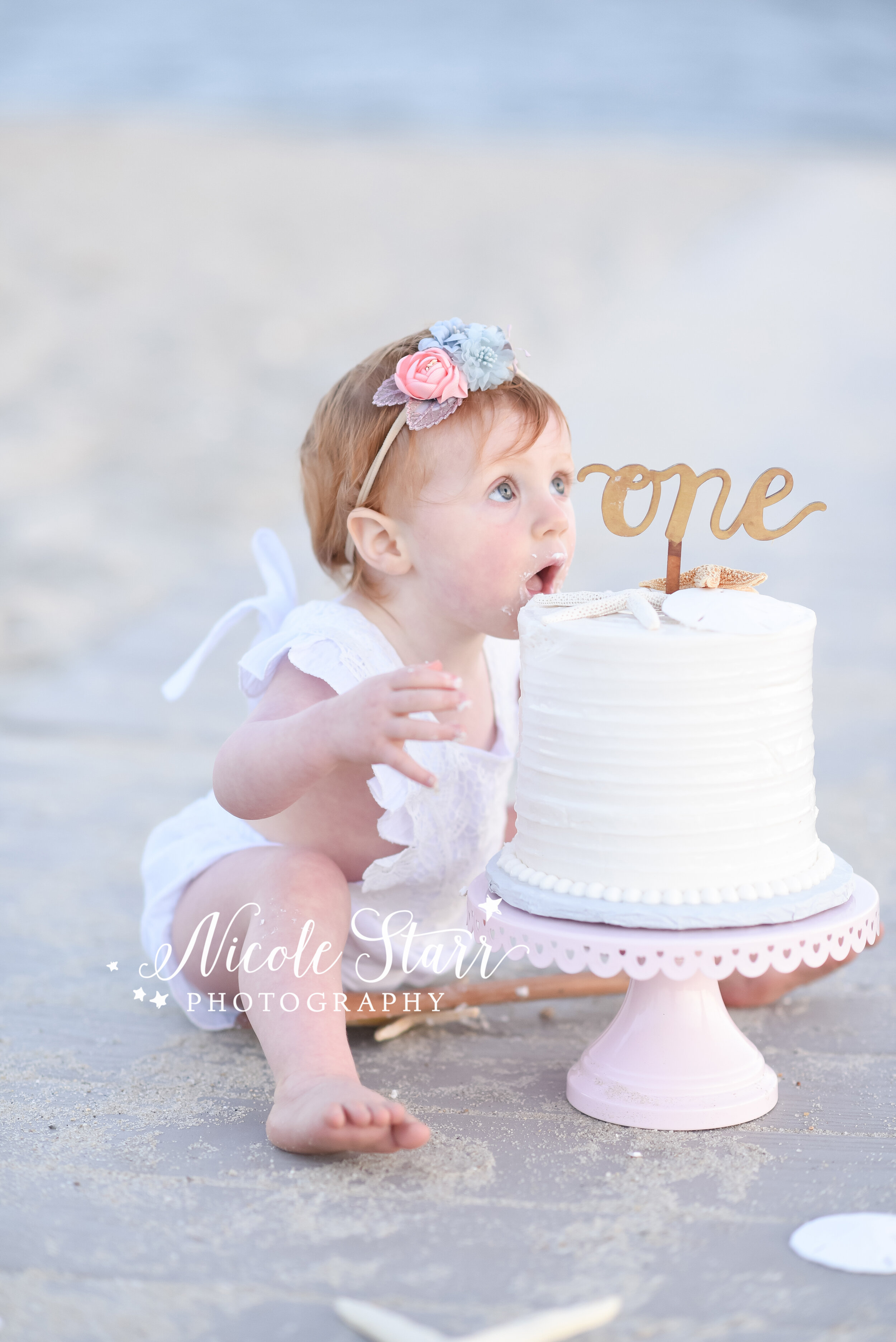 Pink and Gold Cake Smash | Kalispell Studio Photographer - Blog | Valerie  Clement Photography