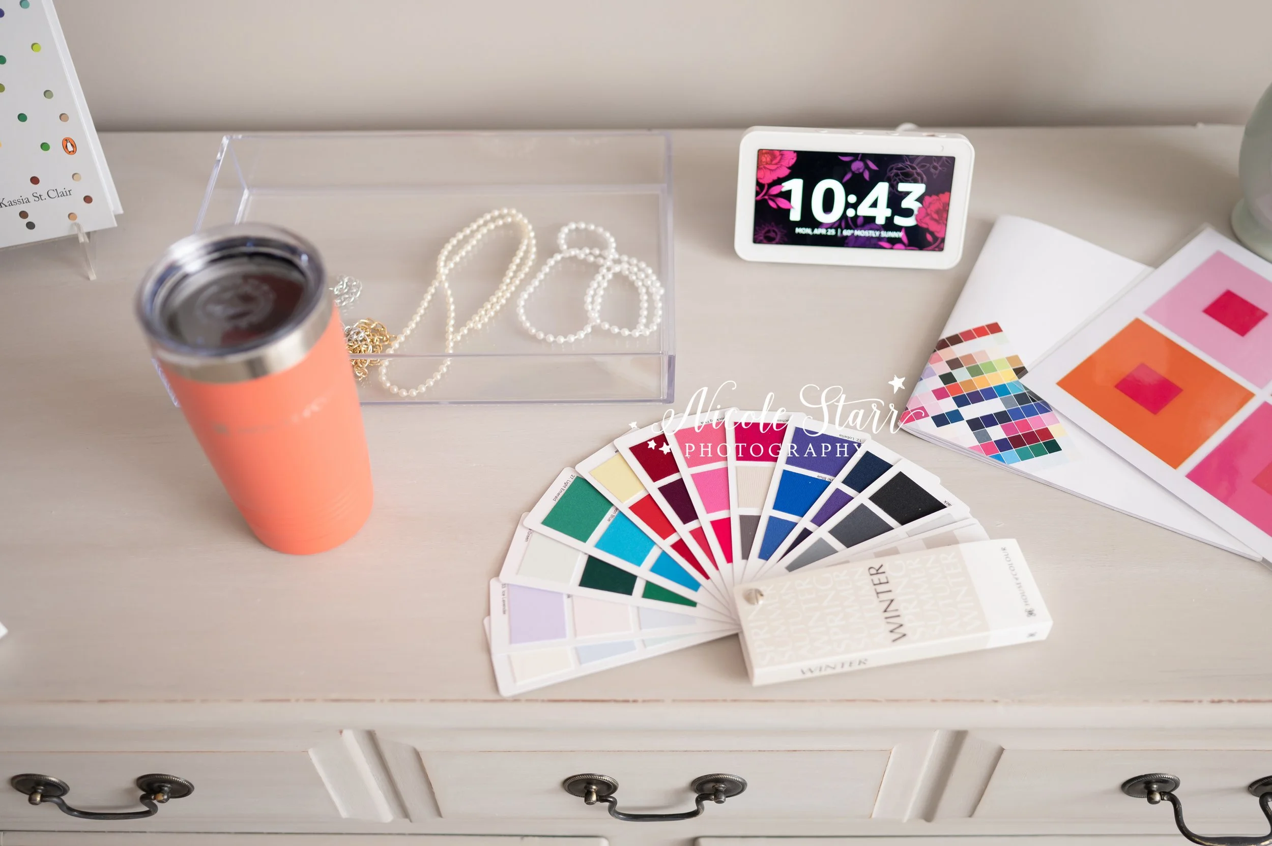 details for color analyst for House of Colour photographed by Saratoga Springs branding photographer Nicole Starr Photography