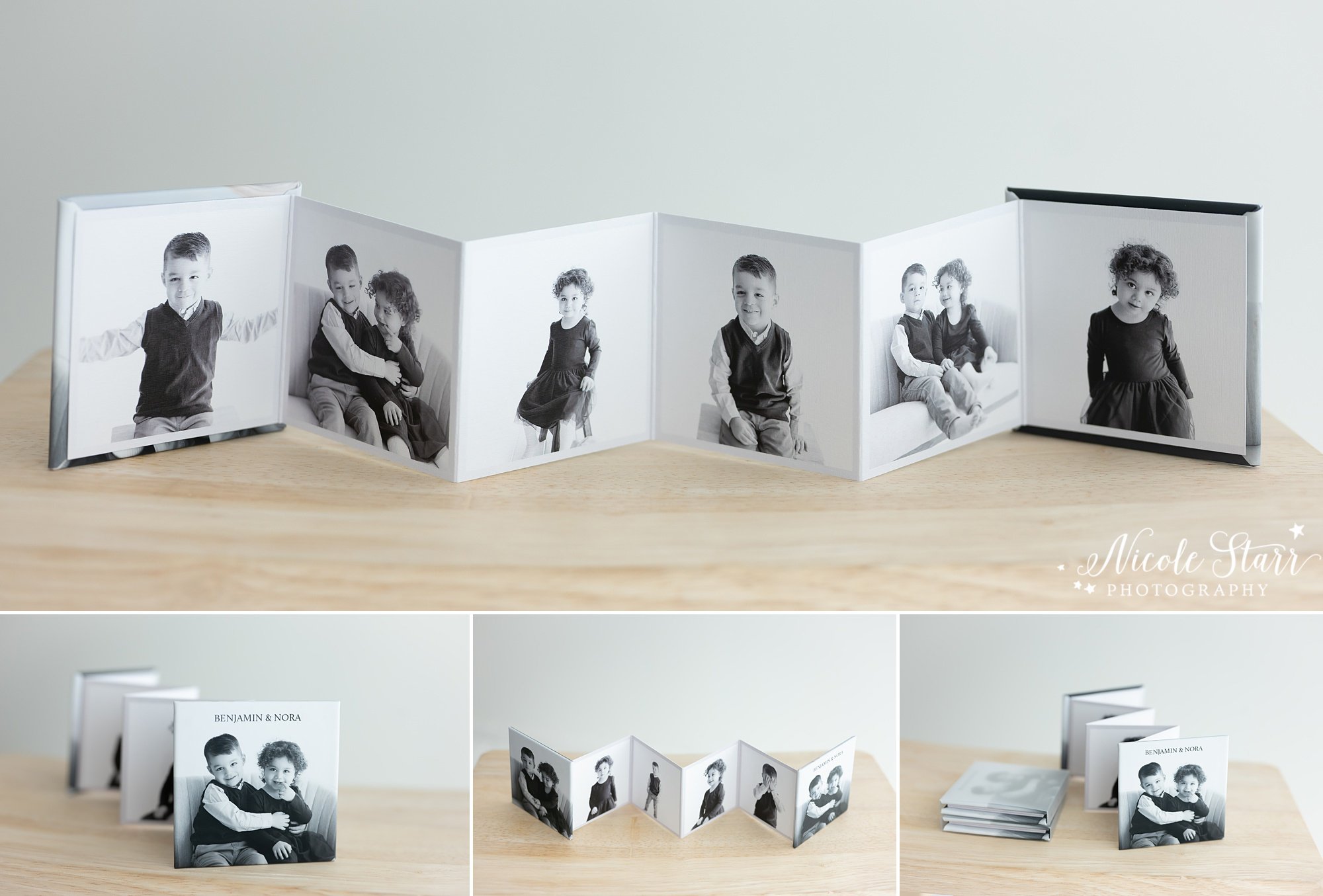 Small Photo Album 4x6 Holds 24 Ideal for Photobook or Theme-Photos(Black/inner White)