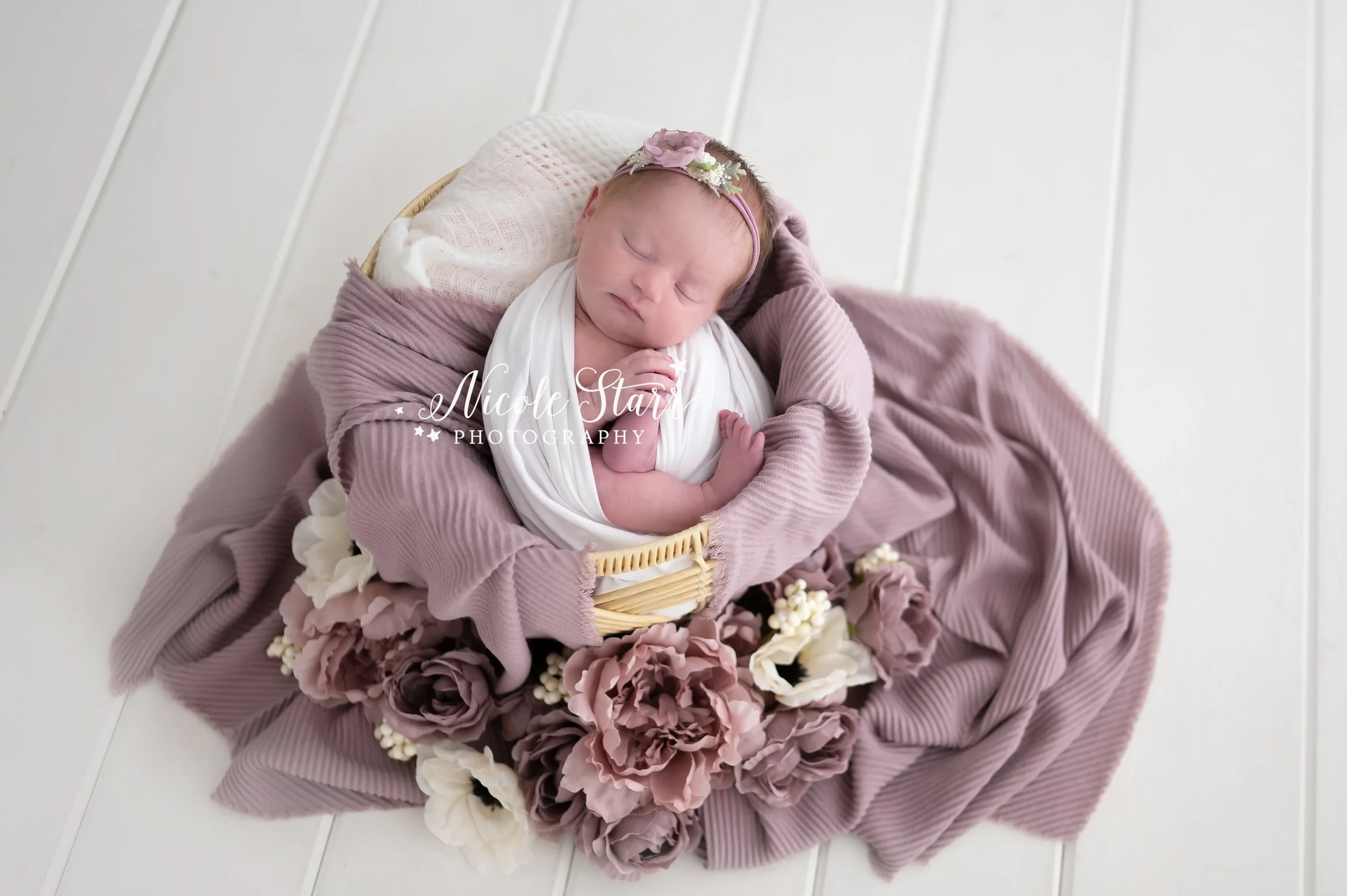 Mauve & neutral newborn portraits for Seraphina Marie — Saratoga Springs Baby Photographer ...
