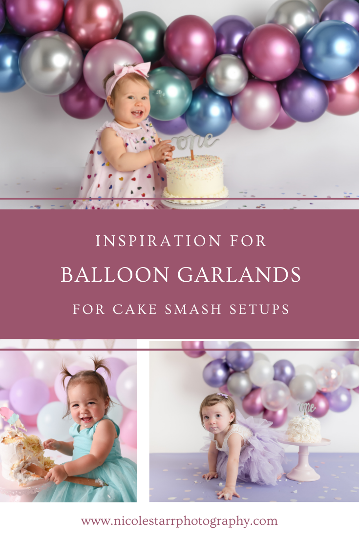 My Favorite Balloon Garlands for Cake Smashes — Saratoga Springs Baby  Photographer, Nicole Starr Photography