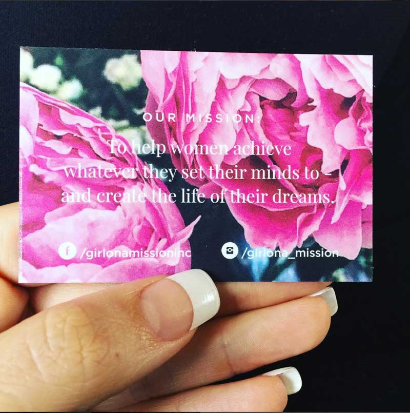 And we're in business (cards)