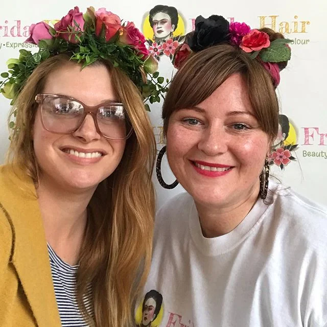 It's a good workday when you get to work with the bunch of queens @fridahairmelbourne ⁣⁣
Visit them for this weekend at the Frida Kahlo pop up and get yourself an iconic Frida hairstyle at 200A Argyle Street, Fitzroy all run by the crew @viciousthrea