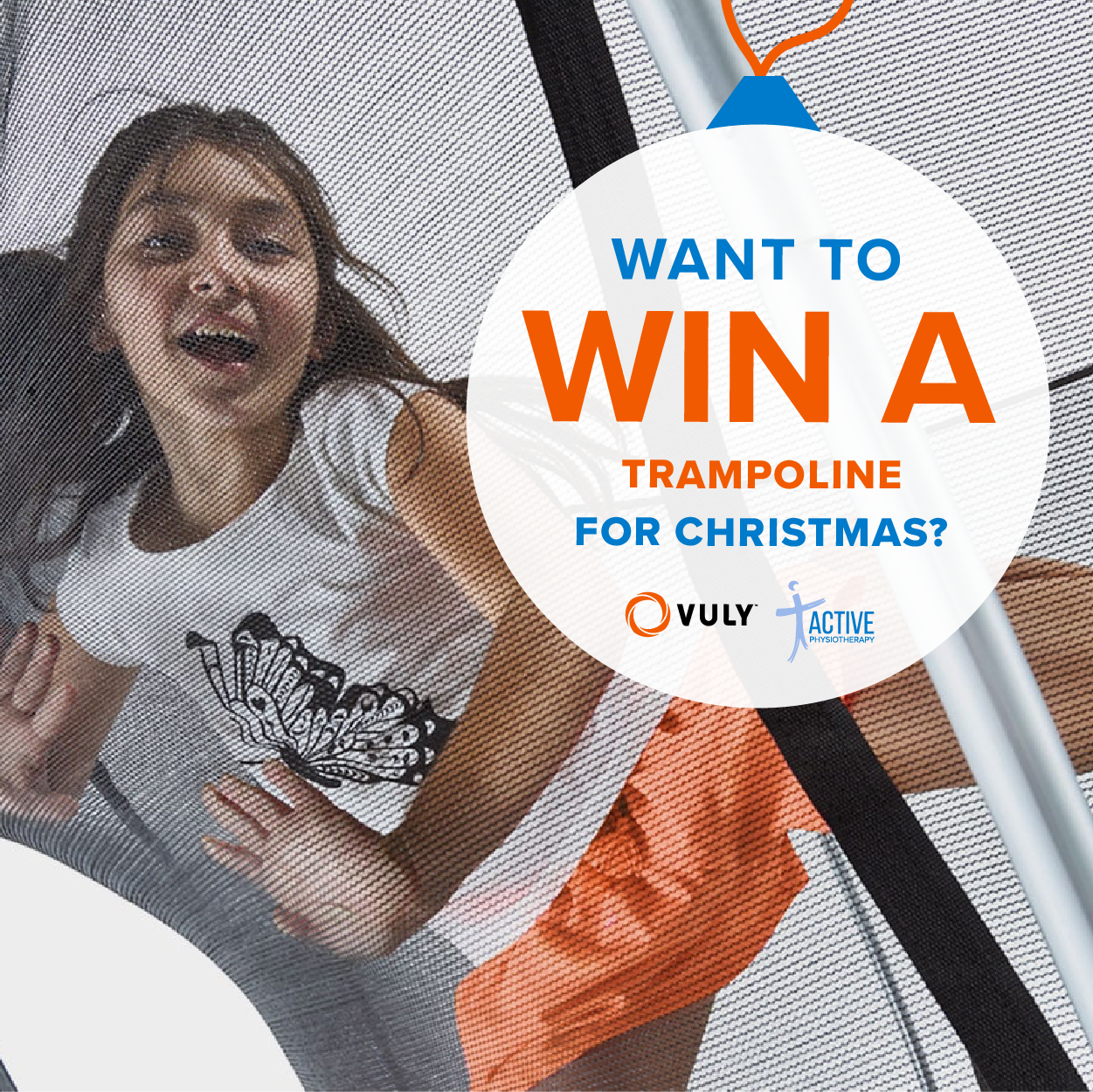 Win an Active Vuly Trampoline this Christmas!