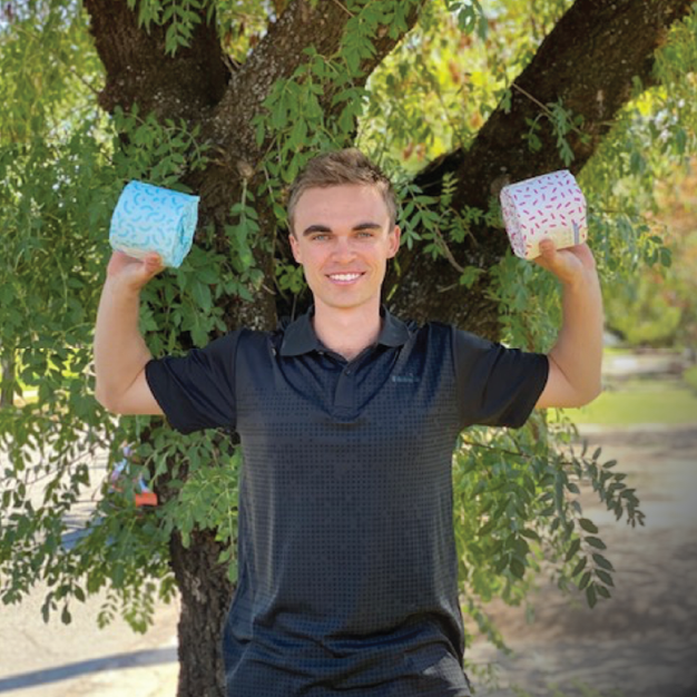 Pictured is another one of our physiotherapy students, Matt Tom finding a way!