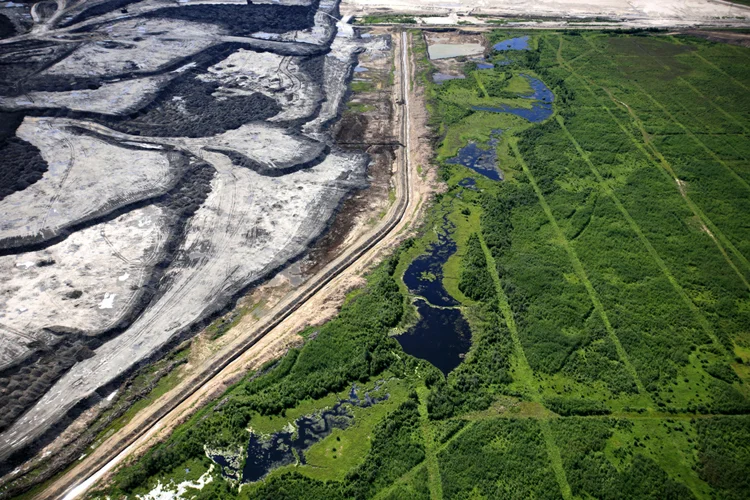 Before and after. (Credit: Jiri Rezac, Greenpeace ) 