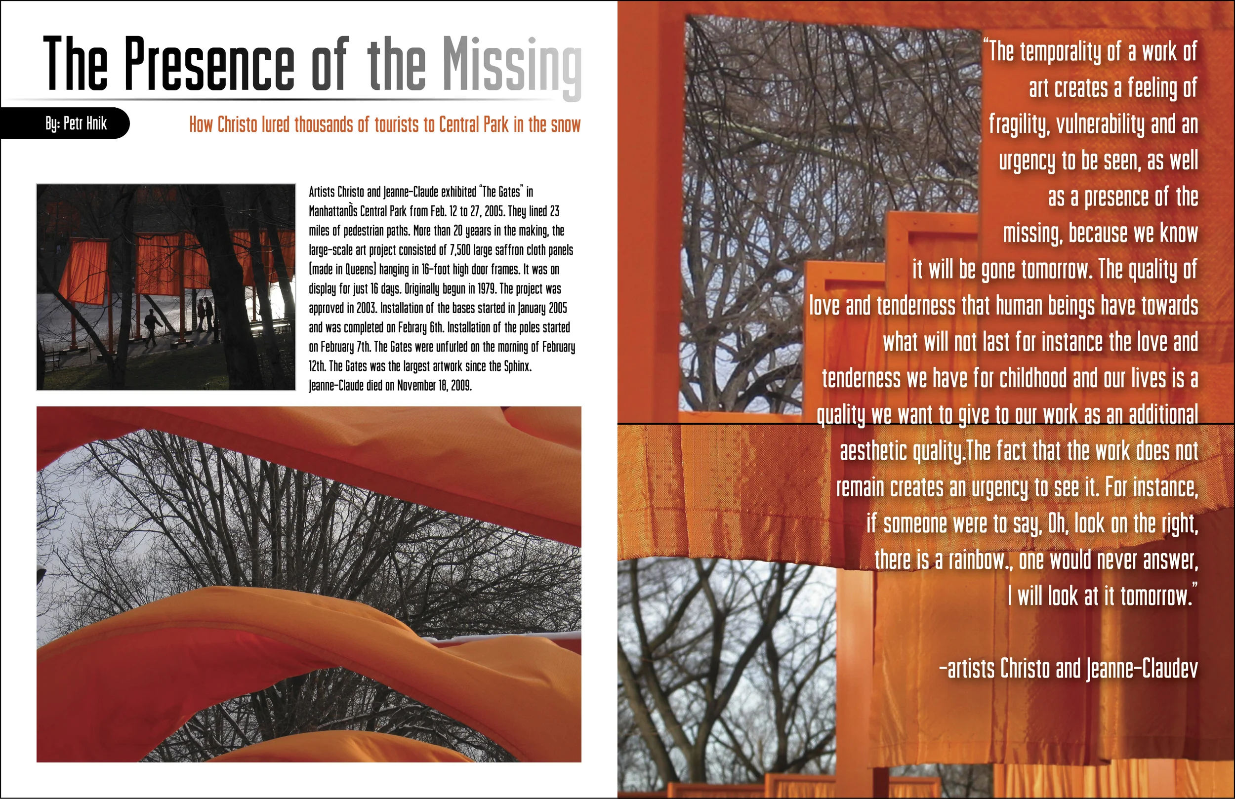  This is an alternate version of the same orange-themed spread. 