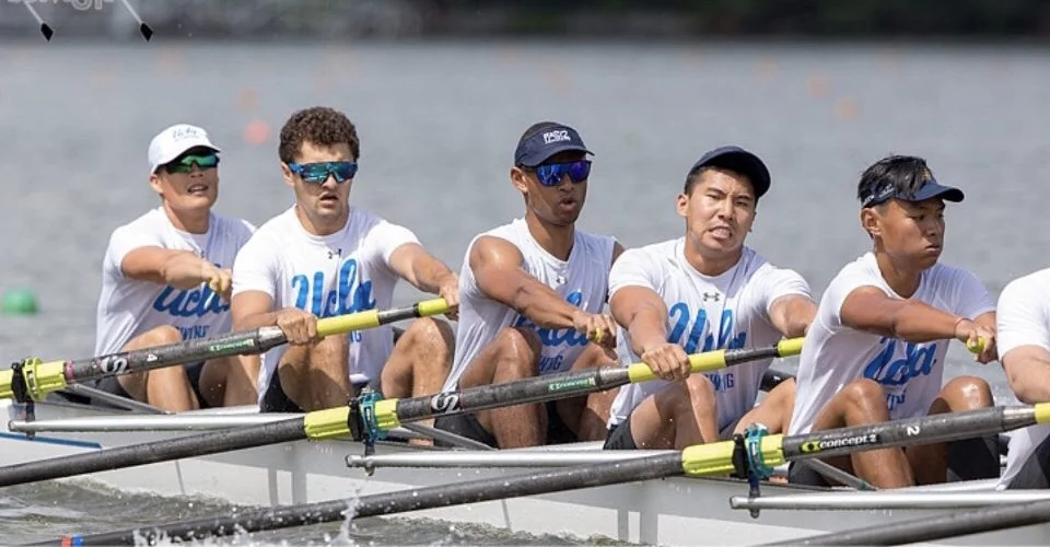 Brother Adam Kaba (middle), UCLA Rowing