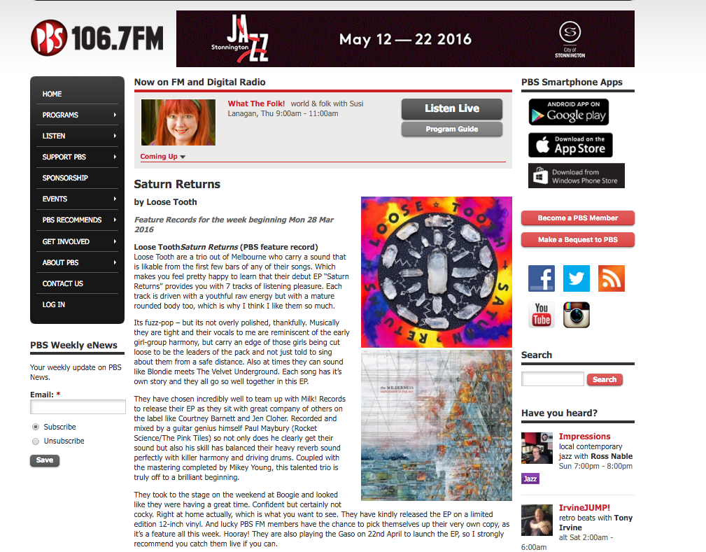 PBS Radio Feature Album