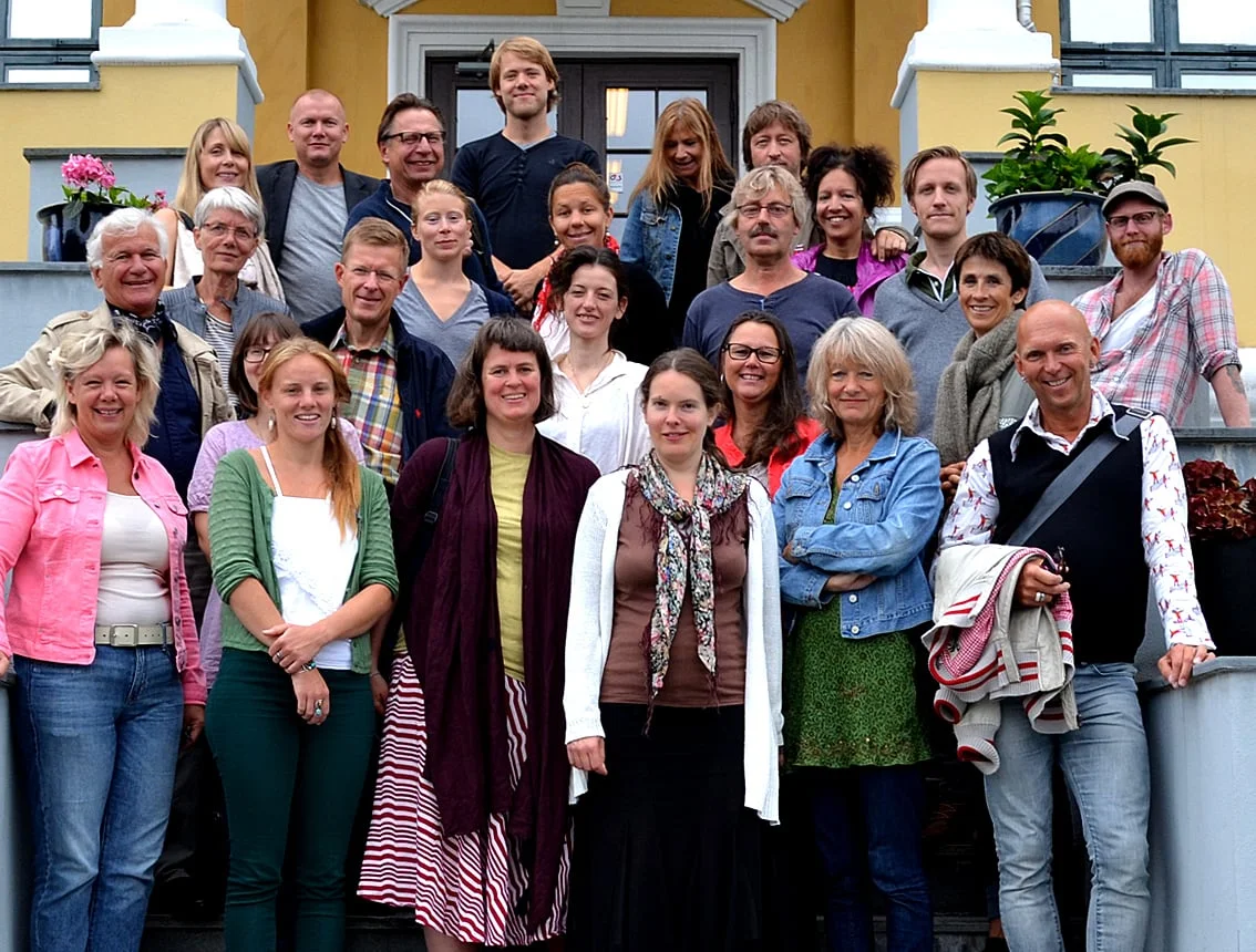 Deltakerne i INK 2013 samlet i Volda i august. Foto: Maria Antvort