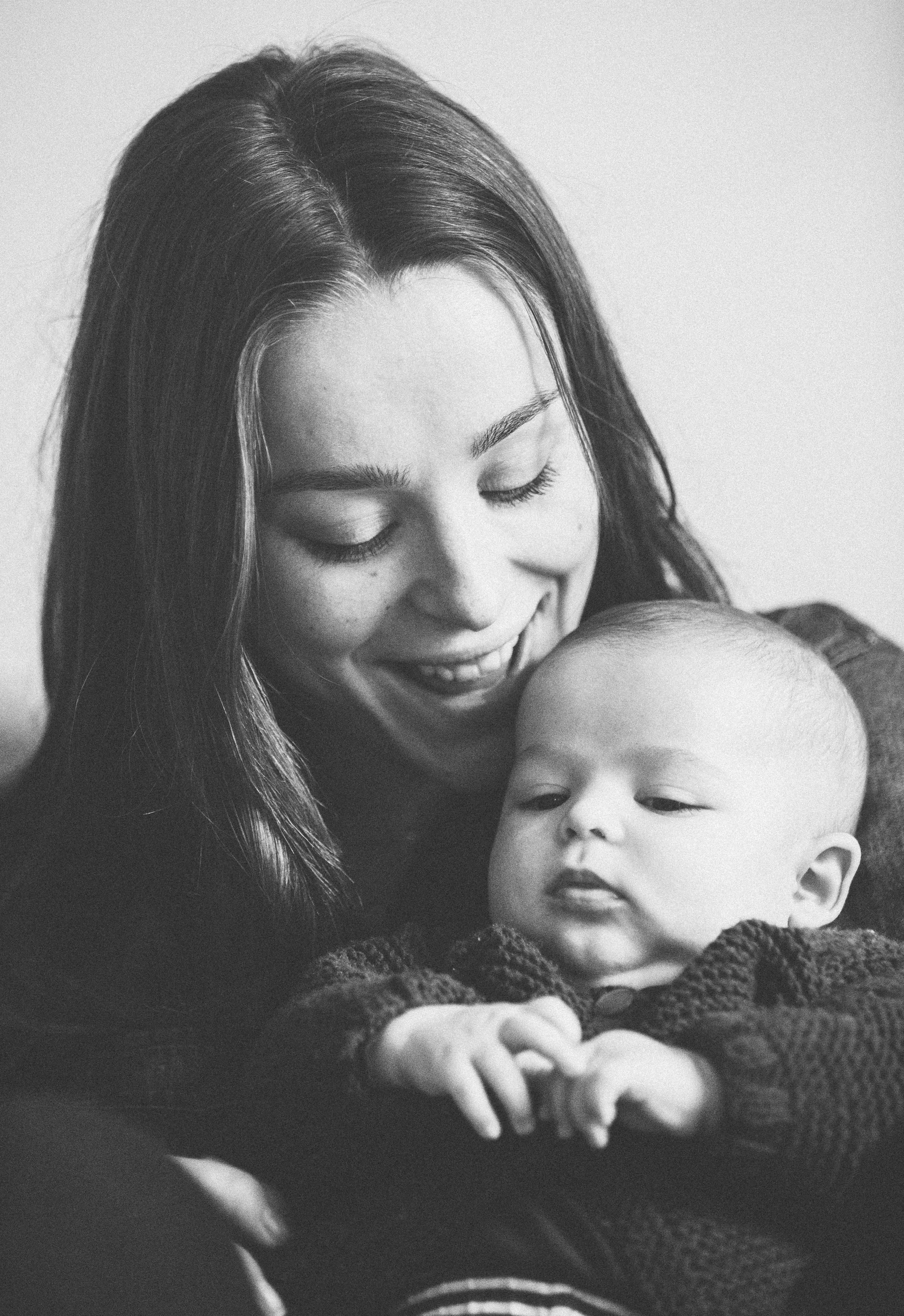 mother and baby son portrait in berlin