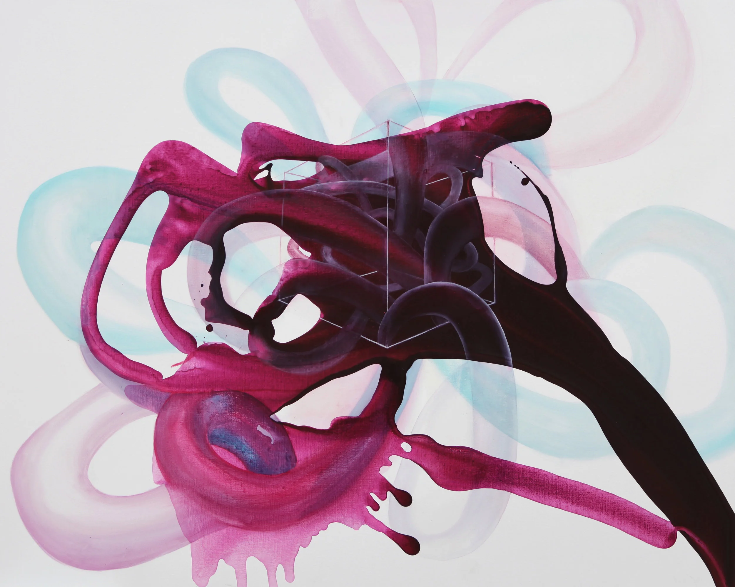entanglement_16 oil on canvas 91 X 73 cm 2016