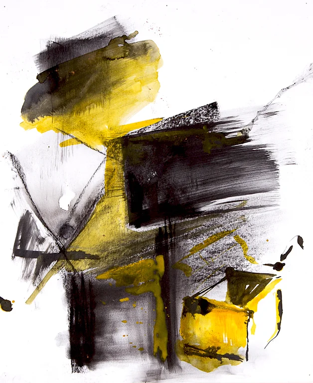 box_04 charcoal and acrylic on paper on paper 48 cm X 55 cm 2014