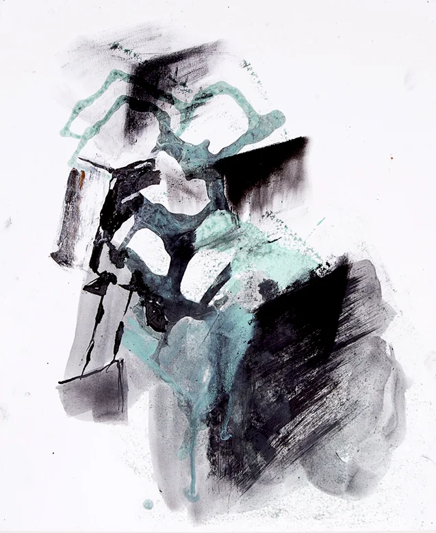 box_05 charcoal and acrylic on paper on paper 48 cm X 55 cm 2014