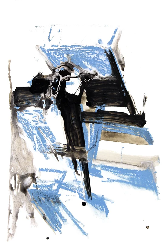 box_06 oil stick and acrylic on paper 38 cm X 55 cm 2014