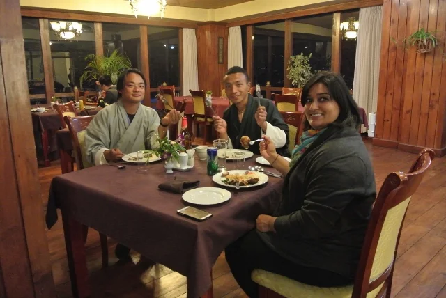 Farewell dinner with Harka and Tashi!