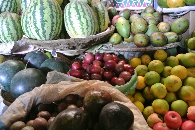 Watermellon, mangoes, applies, passion fruit and yummy tamarillos