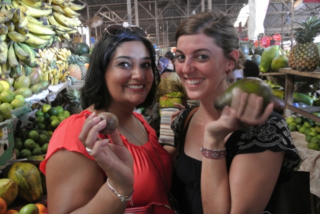 Sheila and I are in produce heaven!