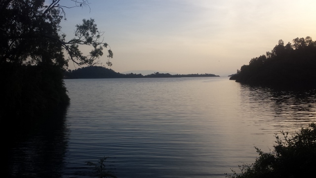 Lake Kivu from our back yard