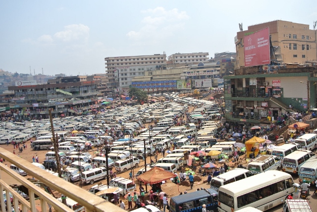 Kampala bus depot and traffic