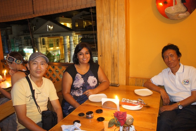 Vietnamese dinner with Thupten and his brother. 