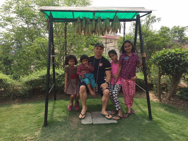 Language was never a barrier for Louis, even the children adored him. 