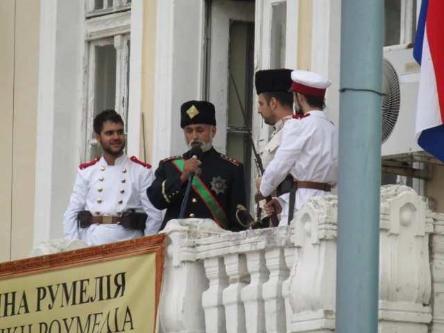 Someone very important giving a speech on Unification Day