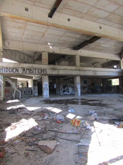 This bank building was quickly overrun by the Yugoslav People's Army in 1992 and became a favored sniper haunt, as it bordered the Bosnian army lines in central Mostar. 