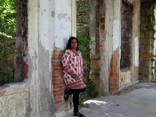 This is the remains of a high-end hotel in the middle of the city center