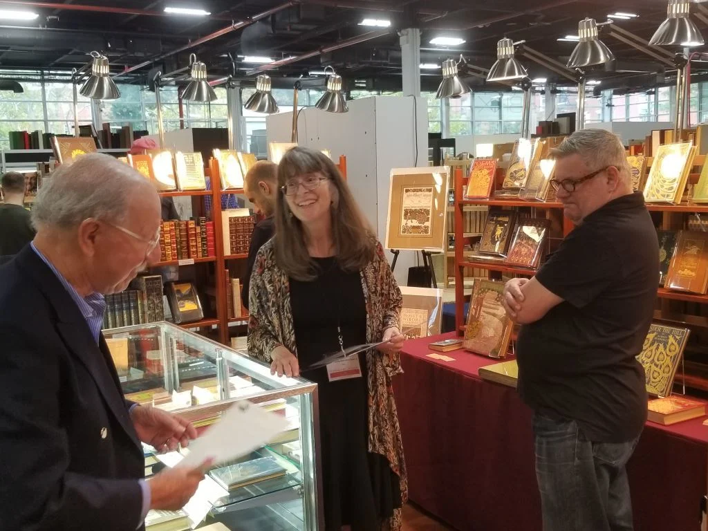 Adrienne Kitts at the Brooklyn Antiquarian Book Fair