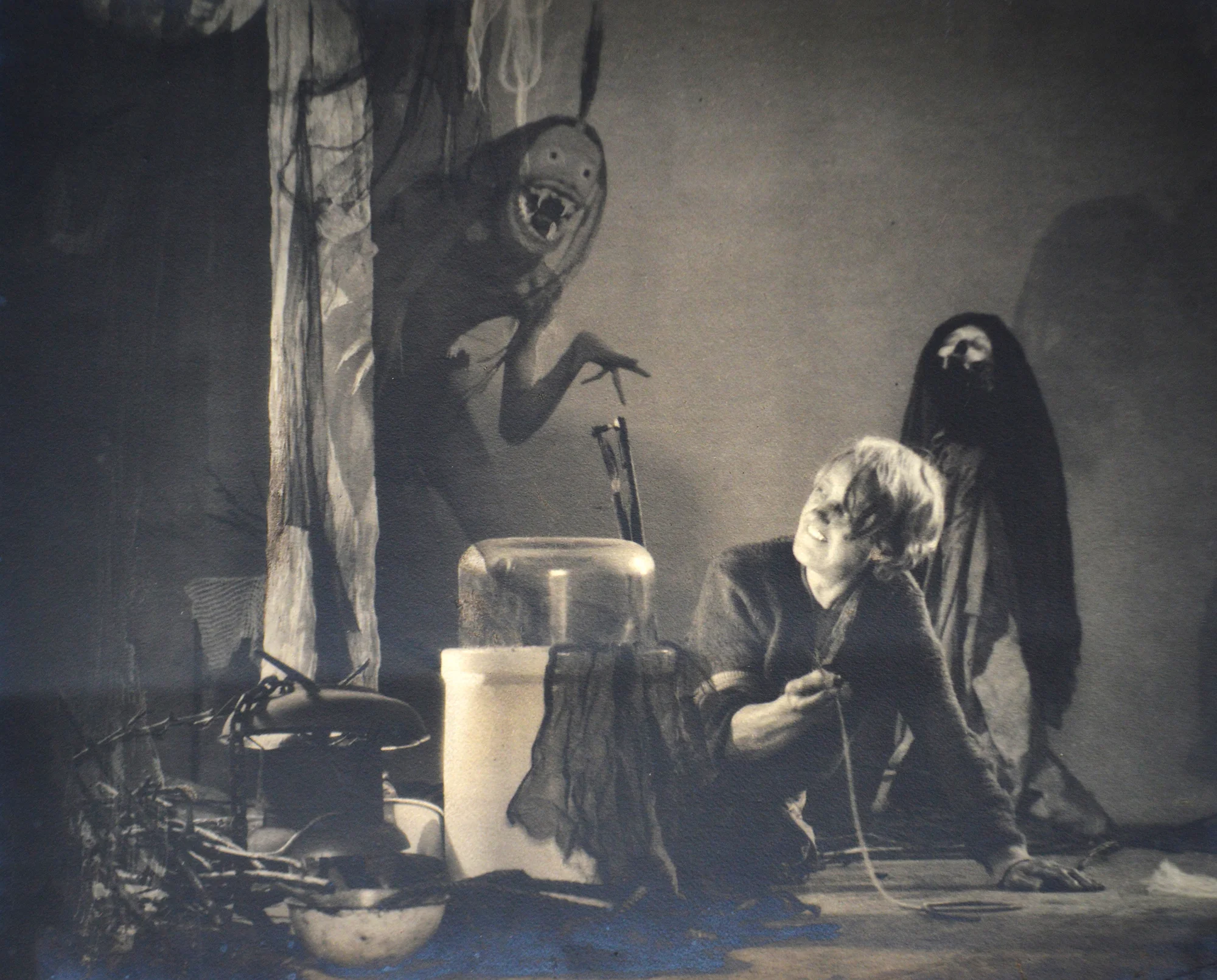William Mortensen (1897 - 1965). "The Old Hag with Incubus", circa 1928. Photograph Courtesy of Stephen Romano Gallery