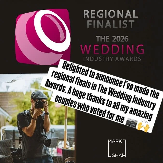 Over the moon to have reached the finals of The Wedding Industry Awards (South West) for wedding photography 📷 really appreciate everyone that took the time to vote to make this happen.