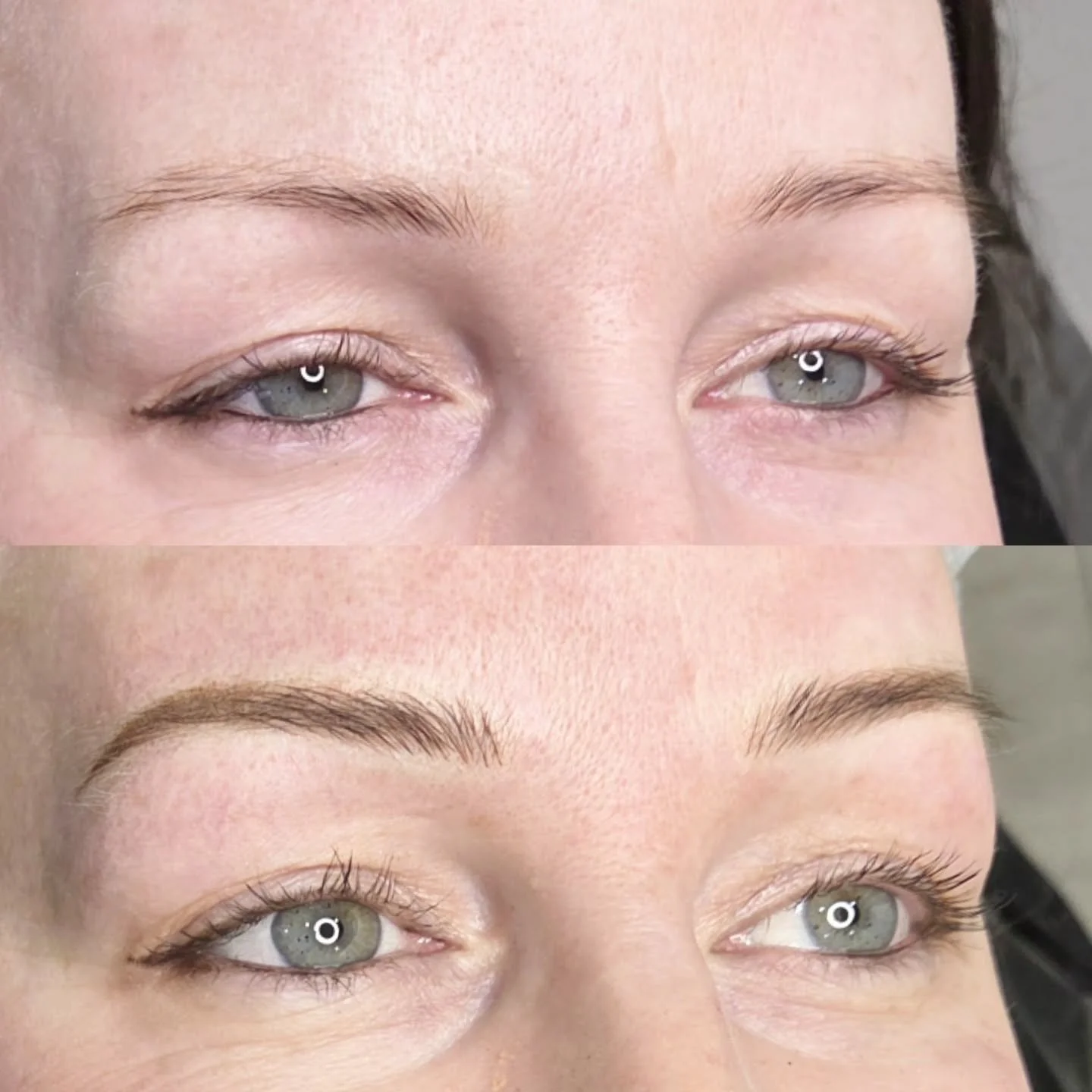 Sometimes the littlest differences makes the biggest difference to someone.

My client wanted her brows to remain a finer shape but with a little more definition, not to mention ditching her brow pencil and save time a each morning filling them in.

