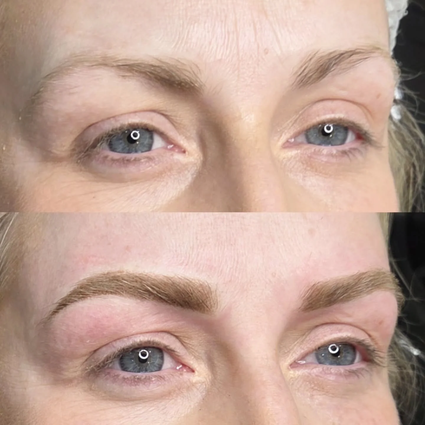 Gorge ombr&eacute; powder brows on this client - this brow tattoo colour will neutralise and will appear much softer once healed 😀

#browtattoo #powderbrows #Wynyard #microblading #machinebrowtattoo