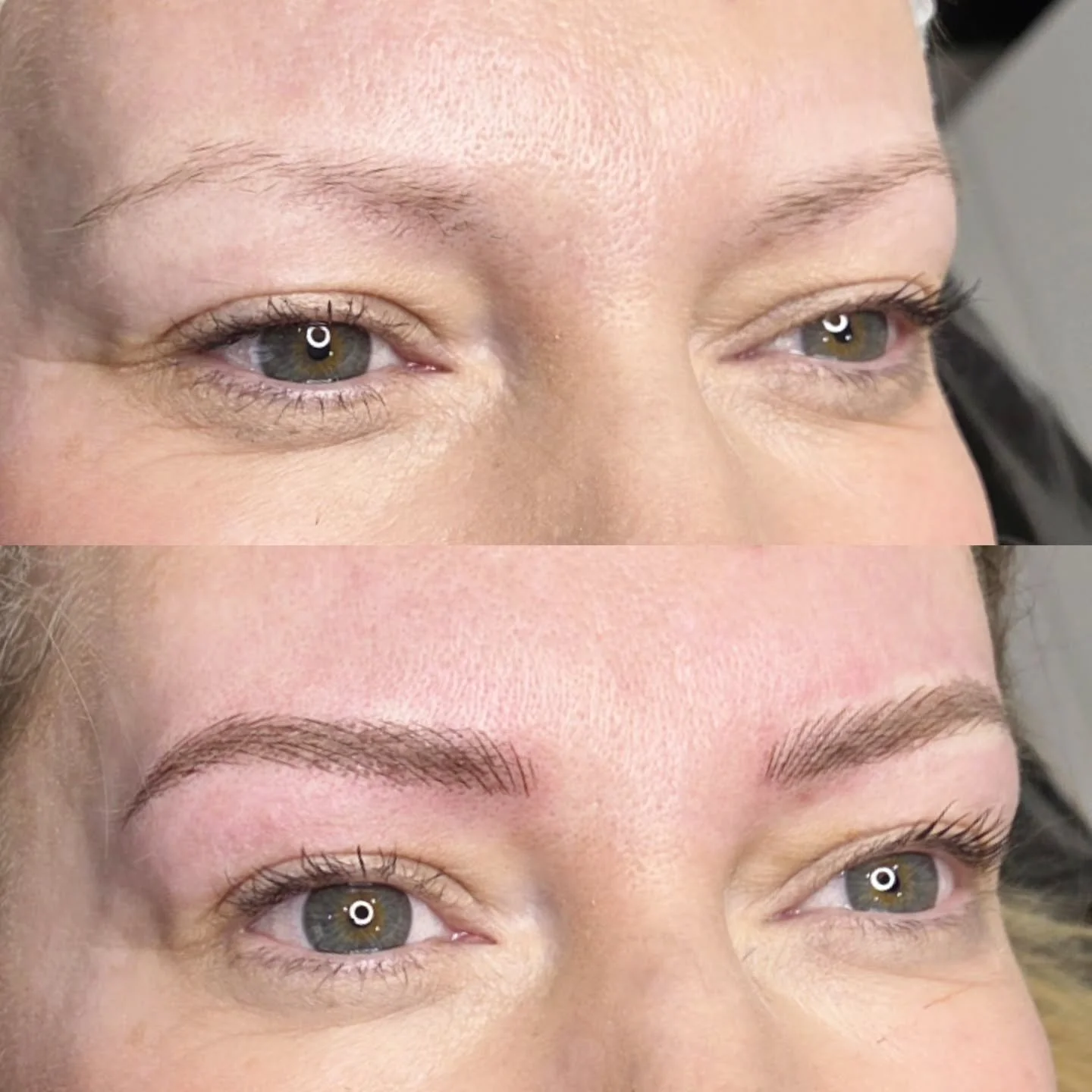 Structure with softness - microbladed and shaded brows 😍 

#microblading #nanoblading #hairstrokes #browtattoo ##powderbrows