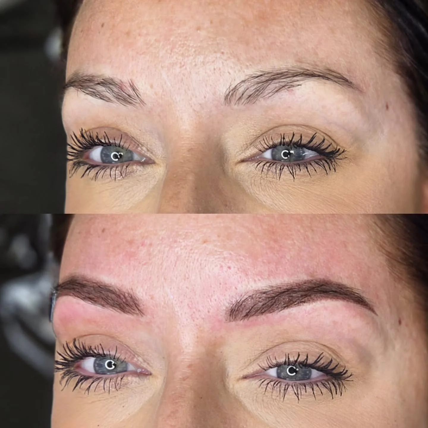 This beautiful powder brow is giving my client soft structure, and her brows now have a smooth and seemless finish - no more gaps and an extra 10 mins in the morning 🙌 

#powderbrows #ombr&eacute;brows #spmu #eyebrowtattoo #microblading